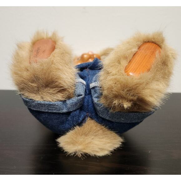 Vintage Robert Raikes Original "53417 Dylan Rabbit" Wooden Face Doll w/ tags - Picture 5 of 11